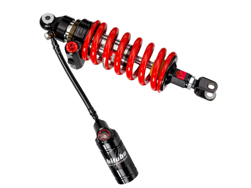 Bitubo Suspension Bitubo CLU3 Monoshock Adjustable: Hydraulic Spring Preload, Reb., Double Comp., Length, Red Spring H0150CLU31V2