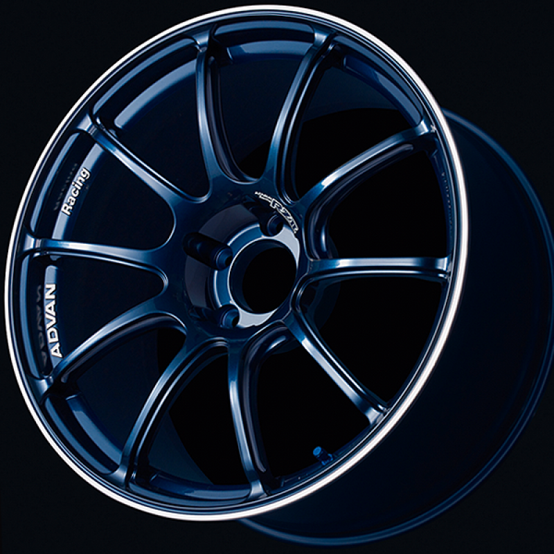 Advan RZII 15x5.0 / +45 Offset / 4x100 / 63mm Bore / Racing Indigo Blue and Ring YAZ5A45AE