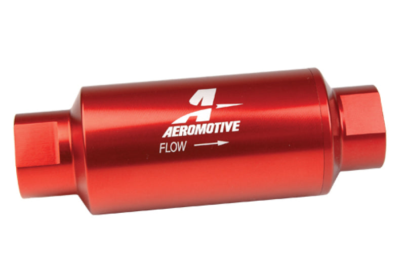 Aeromotive 100 Micron, ORB-10 Red Fuel Filter (view 4)