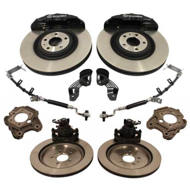 Ford Performance Parts Ford Racing 2005-2014 Mustang Six Piston 15-inch Brake Upgrade Kit (view 3)