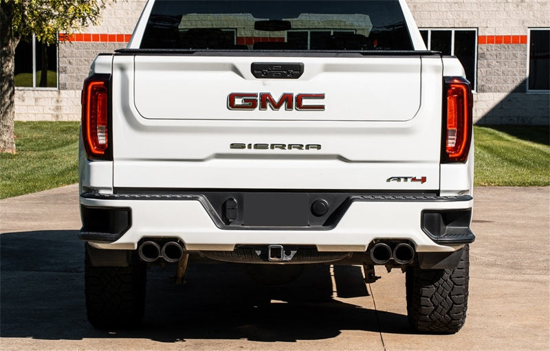 CORSA Performance Corsa 19-23 GMC Sierra 1500 Cat-Back Dual Rear Exit with Twin 4in Black Powder Coat Pro-Series Tips 21202BPC