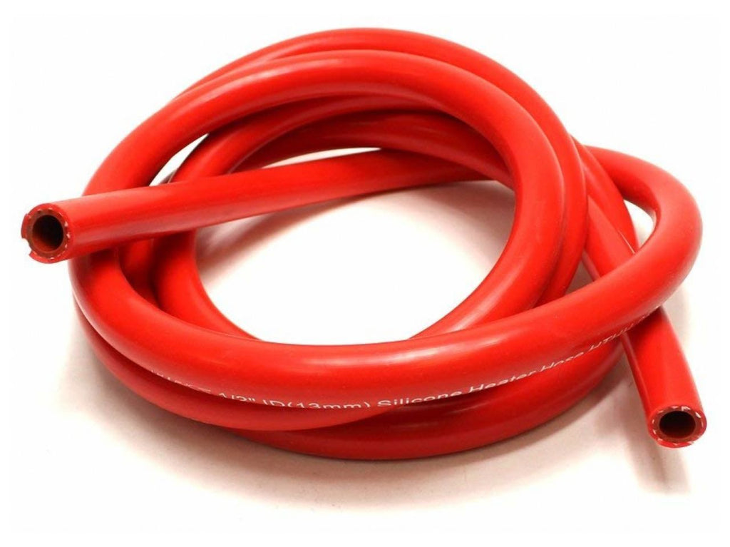 HPS 1/4" ID Red High Temp Reinforced Silicone Heater Hose Tubing, 6mm ID (view 1)