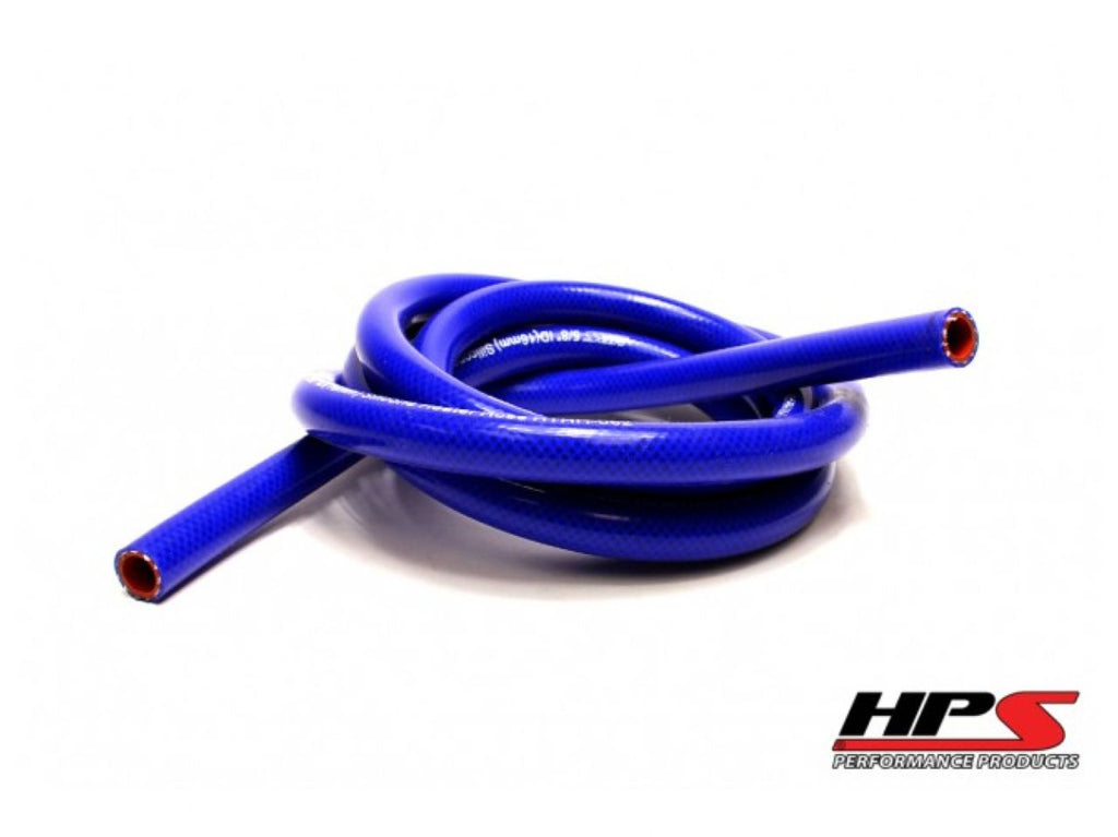 HPS 5/8" ID Blue High Temp Reinforced Silicone Heater Hose Tubing, 16mm ID (view 1)