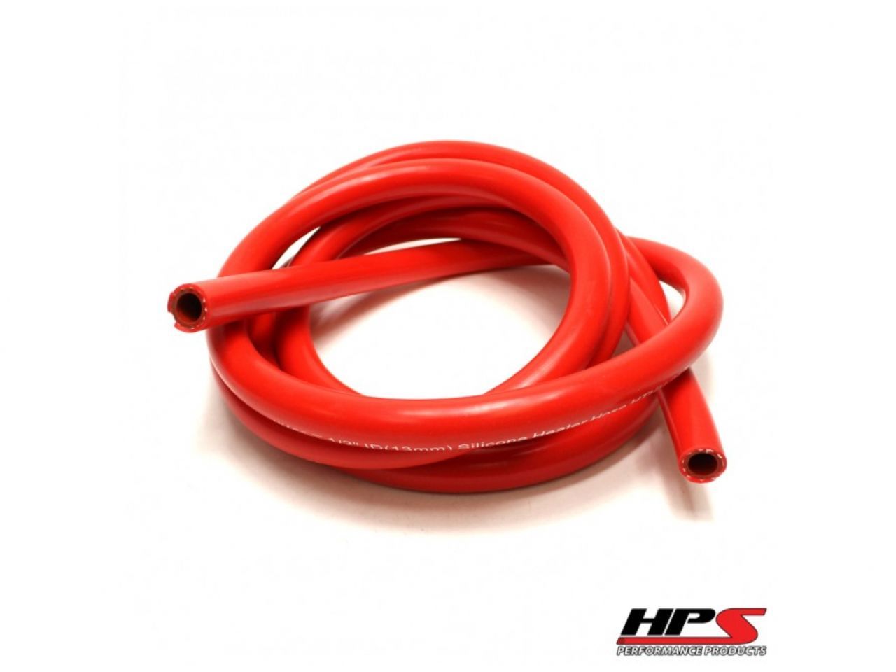HPS High Temp 1/2" ID (13mm) Reinforced Silicone Heater Hose Red - 10 Feet (view 1)