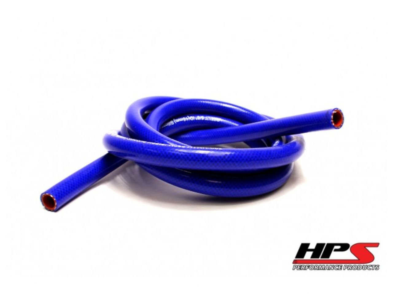 HPS 1/4" ID Blue High Temp Reinforced Silicone Heater Hose Tubing, 6mm ID (view 1)