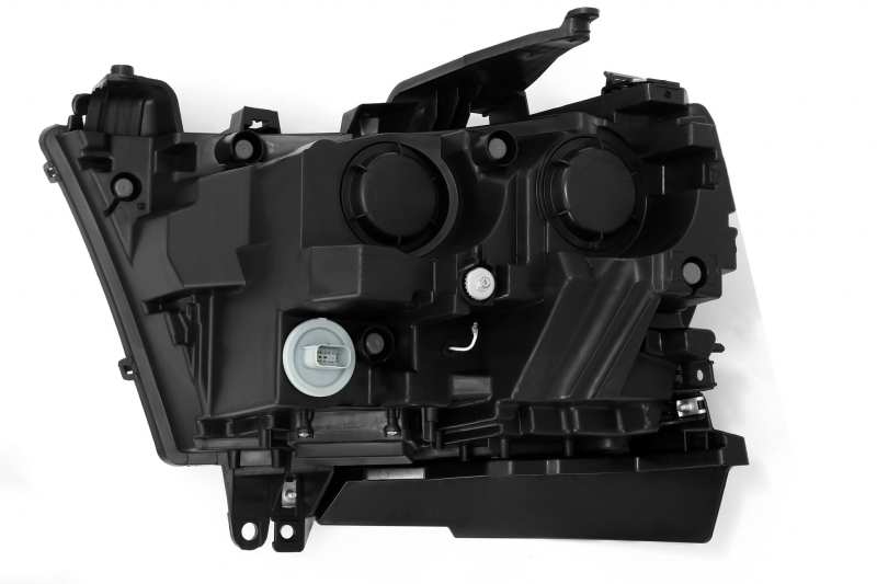 AlphaRex 19-20 Dodge Ram 1500 LUXX LED Proj Headlights Plank Jet Blk w/Activ Light/Seq Signal/DRL 880545 *Discontinued