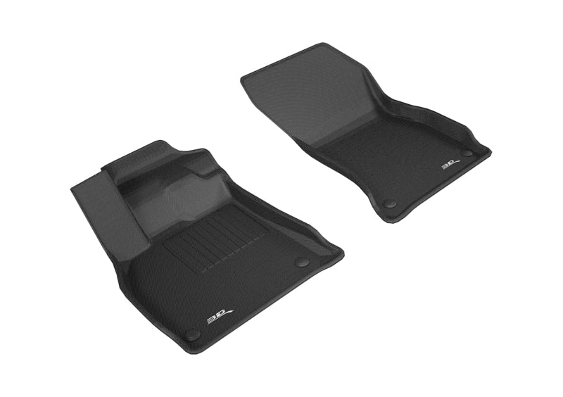 3D MAXpider 2018-2020 Audi Q5 Kagu 1st Row Floormat - Black L1AD04711509
