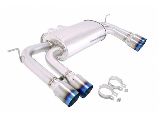 Megan Racing Axle Back Exhaust for 2010-2014 BMW X5M / X6M Blue Titanium Tips (view 1)