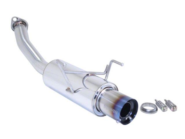 Megan Racing - Axle-Back Exhaust for 2011-2012 Honda CR-Z 11-12 2.4" Piping Blue Titanium Tip (view 1)