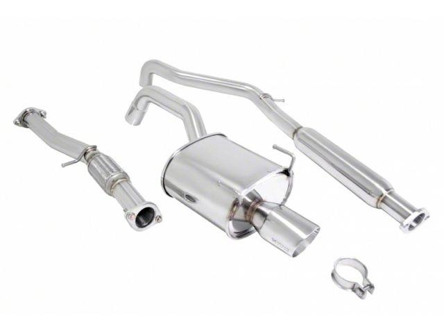 Megan Racing Cat-Back Exhaust for 2012+ Fiat 500 Stainless Steel 3.5x4.5 Roll Tip (view 1)