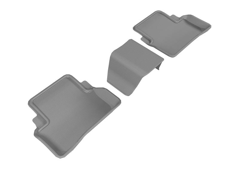 3D MAXpider 2017-2019 Mercedes-Benz E-Class Sedan W213 Kagu 2nd Row Floormats - Gray L1MB08821501