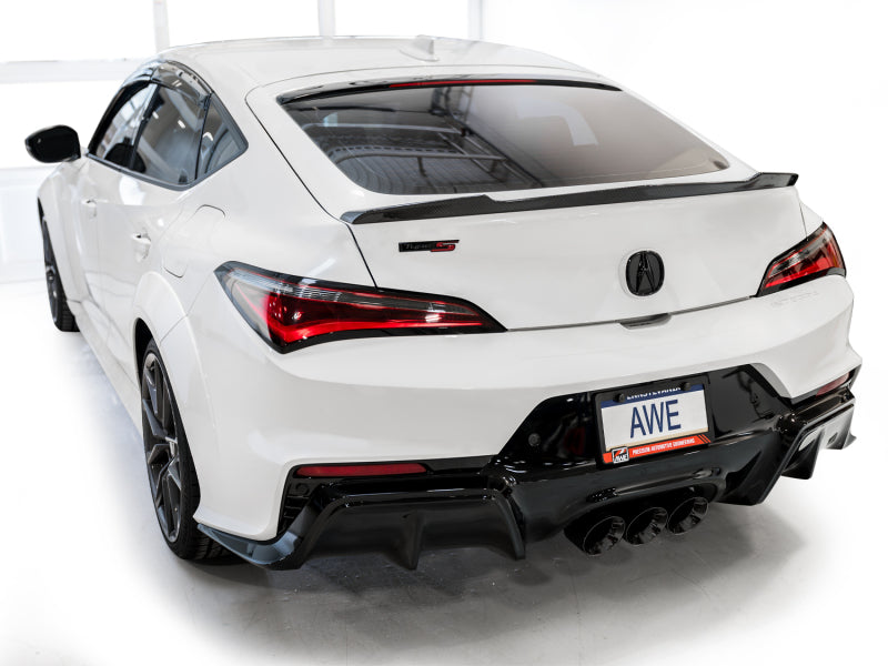 AWE Tuning 2024 Acura Integra Type S DE5 FWD Track Edition Exhaust w/ Triple Diamond Black Tips 3020-53335