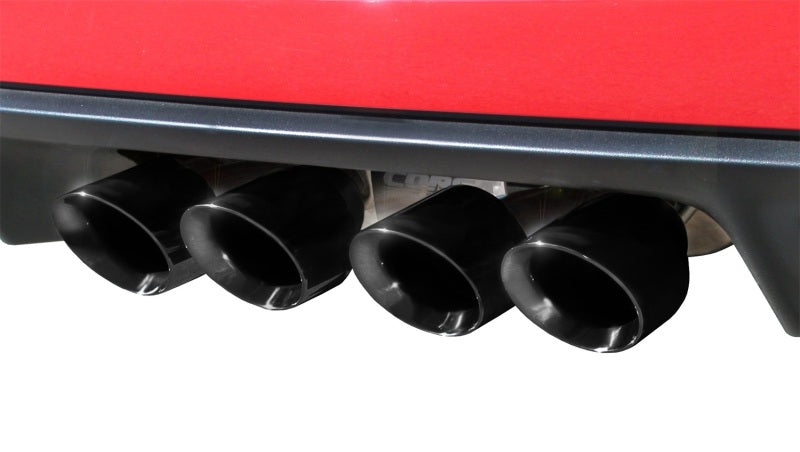 Corsa Performance 05-08 Chevrolet Corvette C6 6.0L V8 Black Xtreme Axle-Back Exhaust