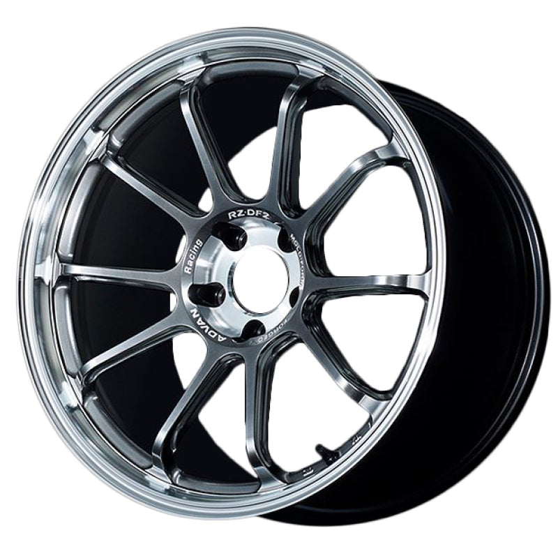 Advan RZ-DF2 19x9.5 / 5x120 BP / +44 Offset / 72.5 HB - Diamond Cut & Hyper Platinum Black YAF9J44WDHPB