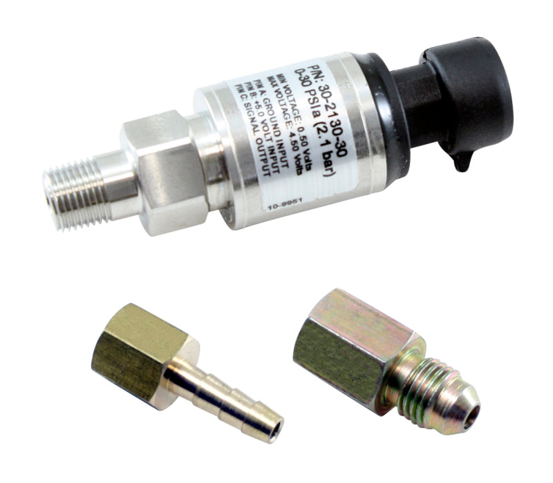 AEM Electronics 30 PSIa or 2 Bar Stainless Sensor Kit (view 1)