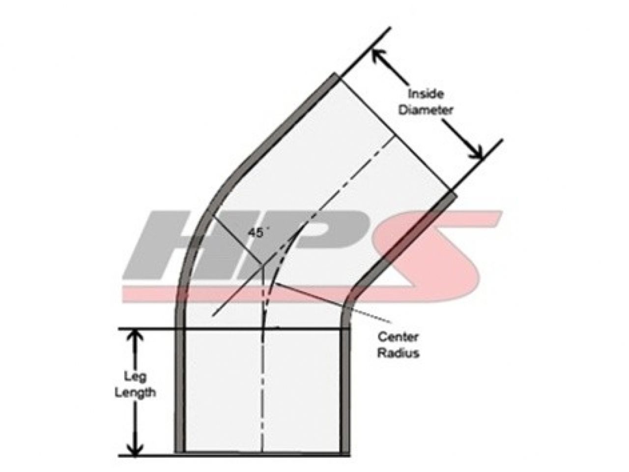 HPS 3-1/4" - 3-1/2" ID, Silicone 45 Degree Elbow Reducer Coupler Hose, High Temp 4-ply Reinforced, Blue, 83mm - 89mm ID (view 1)