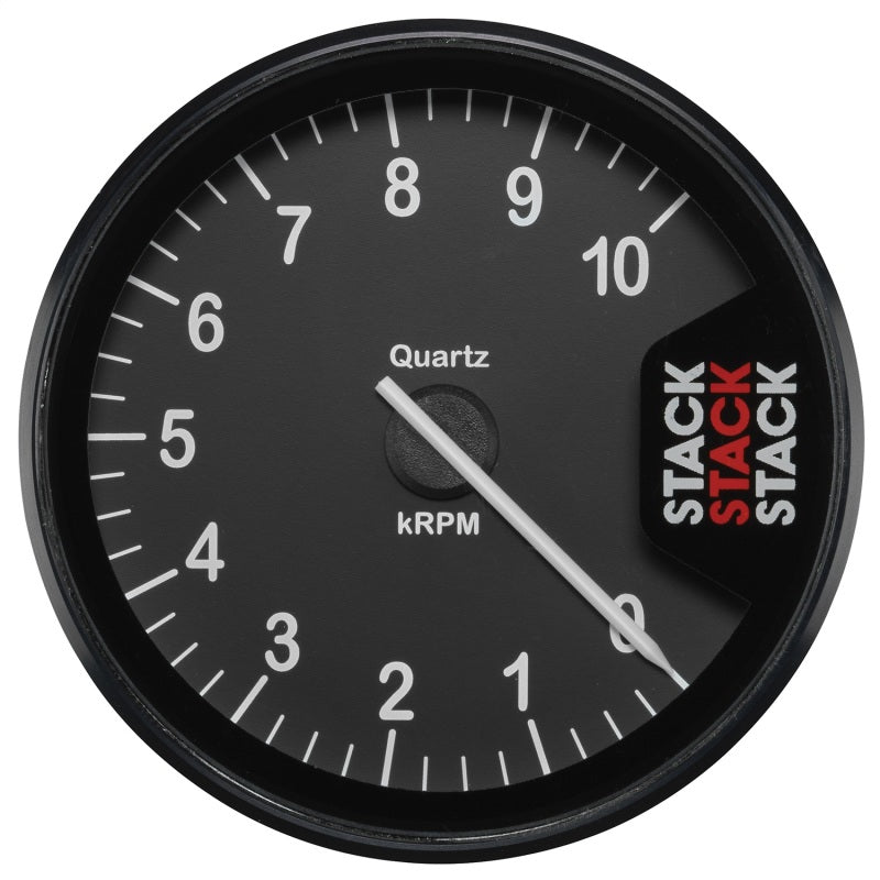Autometer Stack Clubman Tachometer 80mm 0-10K RPM - Black ST200-010