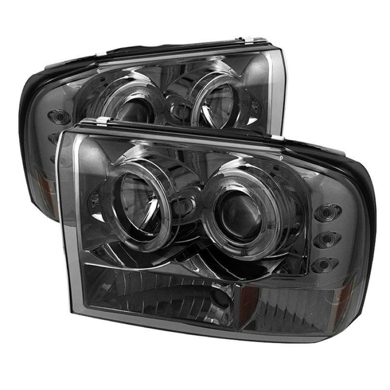Spyder Ford F250 Super Duty 99-04 Projector Version 2 LED Halo LED Smke PRO-YD-FF25099-1P-G2-SM 5010353