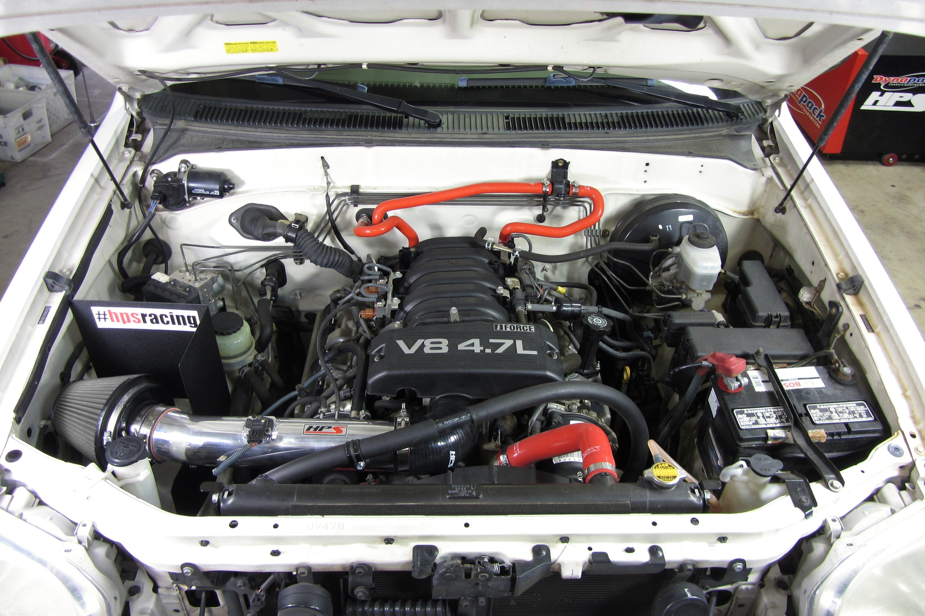 HPS Shortram Air Intake Kit 2005-2007 Toyota Sequoia 4.7L V8, Includes Heat Shield, Blue