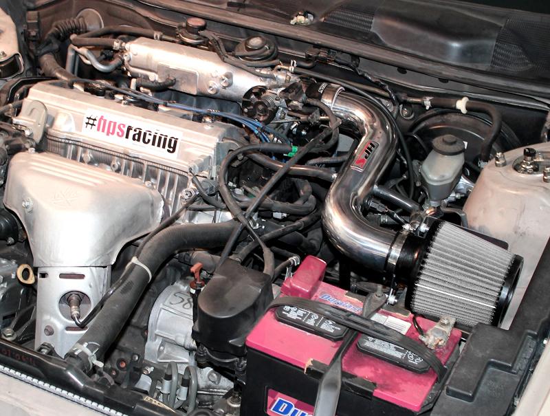 HPS Shortram Air Intake Kit 1997-2001 Toyota Camry 2.2L, Includes Heat Shield, Red