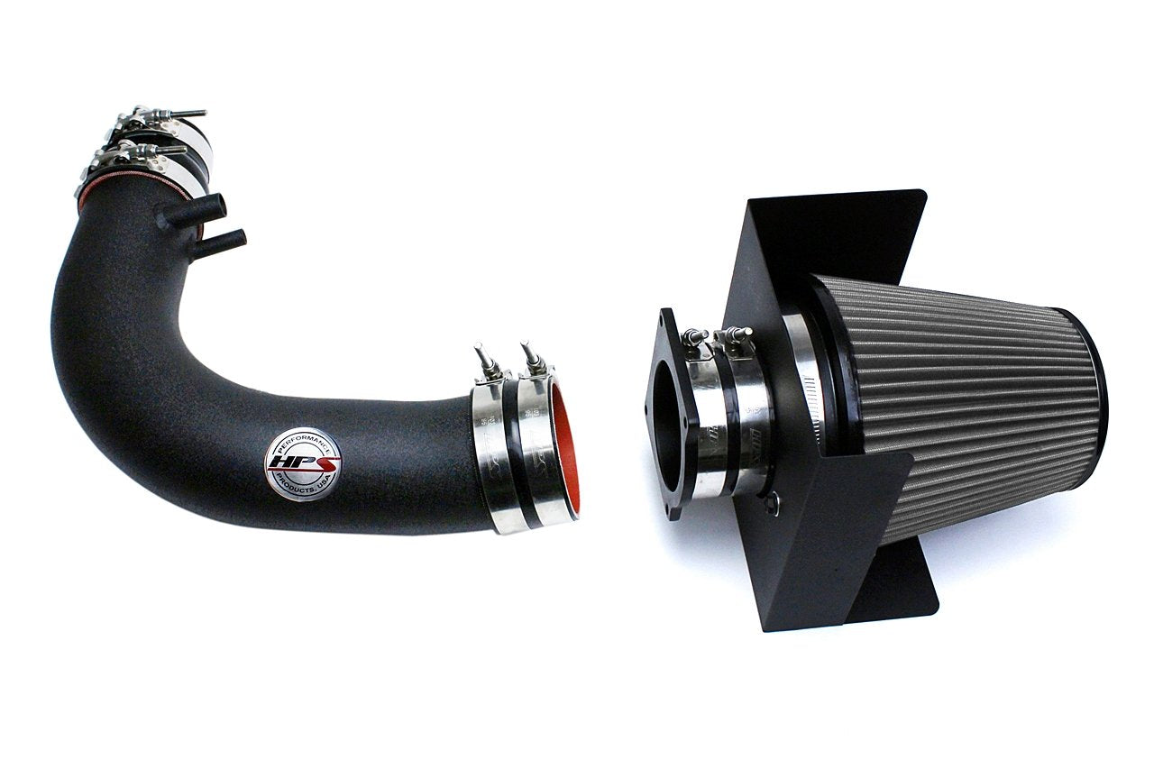 HPS Shortram Air Intake Kit 1997-2003 Ford F150 4.6L 5.4L V8, Includes Heat Shield, Black