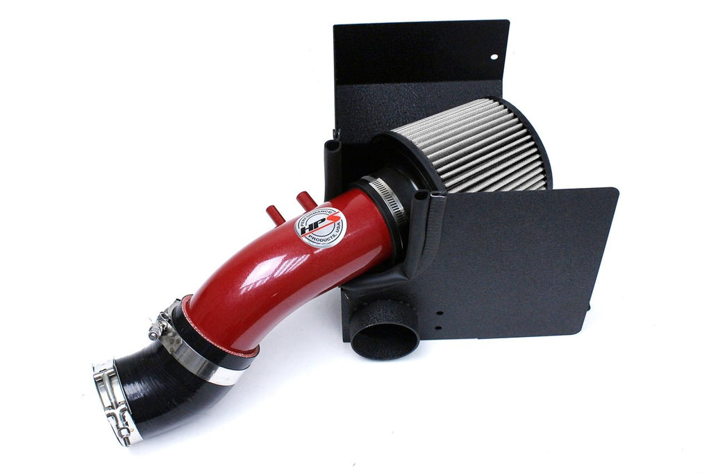 HPS Shortram Air Intake Kit 2010-2013 Kia Forte 2.0L, Includes Heat Shield, Red
