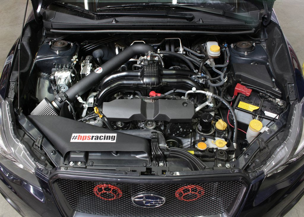 HPS Performance HPS Shortram Air Intake Kit 2012-2016 Subaru Impreza 2.0L Non Turbo, Includes Heat Shield, 827-563