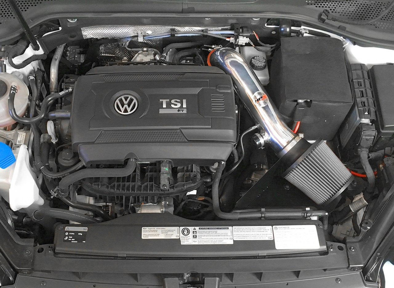 HPS Performance Products HPS Shortram Air Intake Kit 2015-2019 Volkswagen Golf 1.8T TSI Turbo, Includes Heat Shield, 827-577