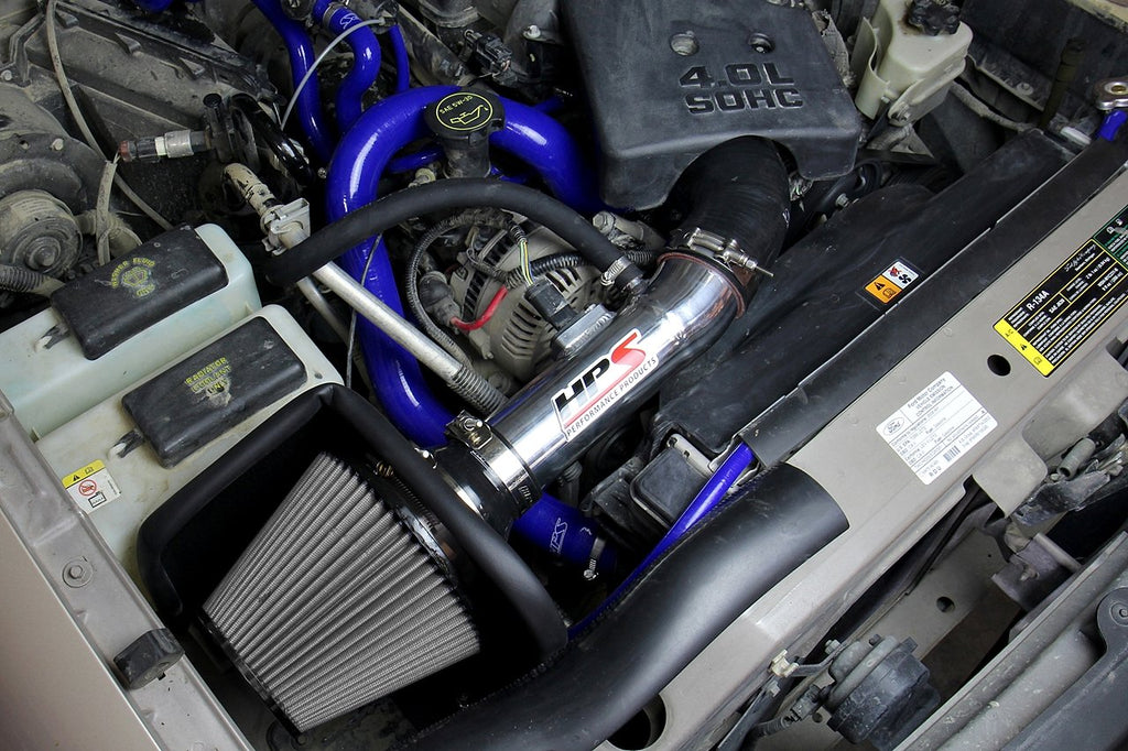 HPS Shortram Air Intake Kit 2004-2009 Mazda B4000 4.0L V6, Includes Heat Shield, Black
