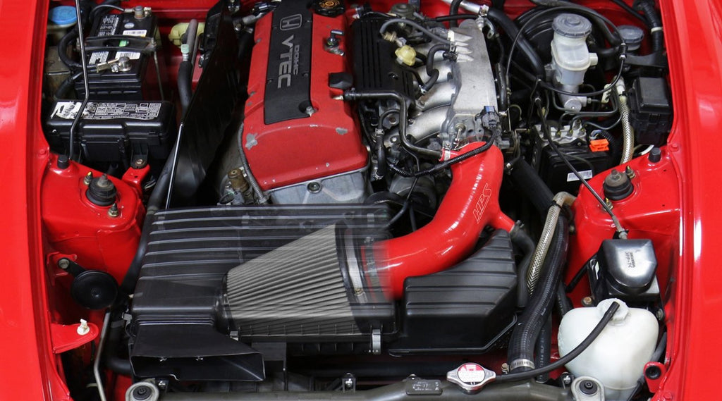 HPS Shortram Air Intake Kit 2000-2003 Honda S2000 AP1 2.0L, Red