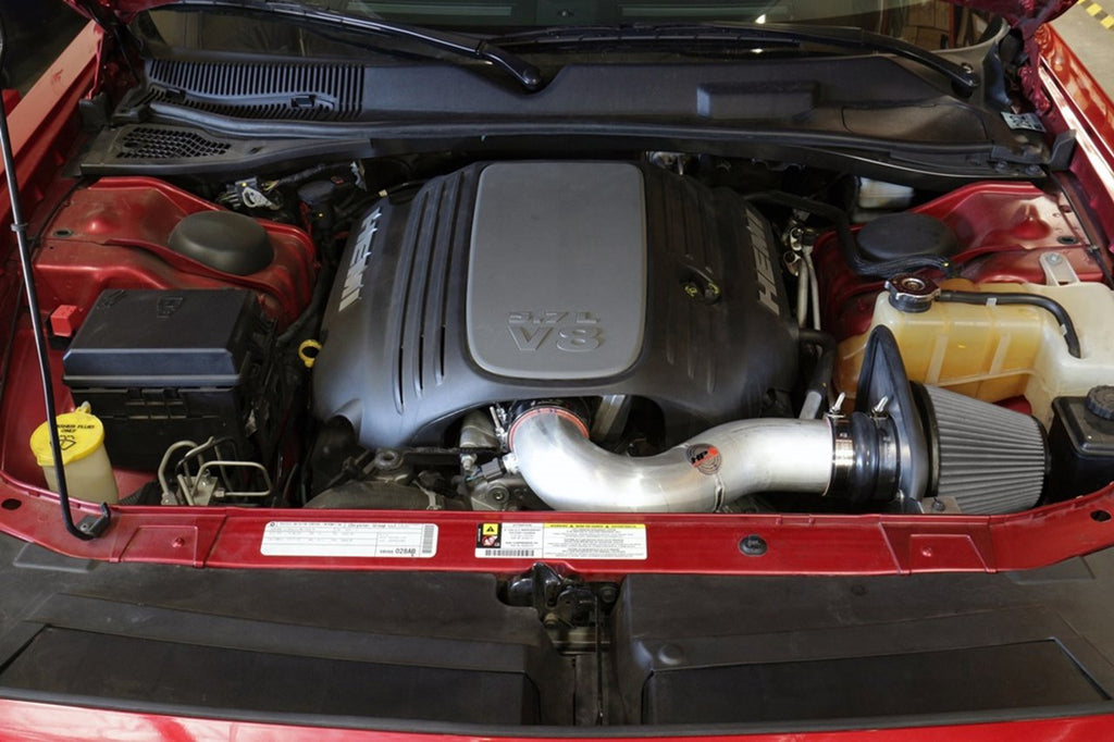 HPS Shortram Air Intake Kit 2005-2008 Dodge Magnum 5.7L V8, Includes Heat Shield, Blue
