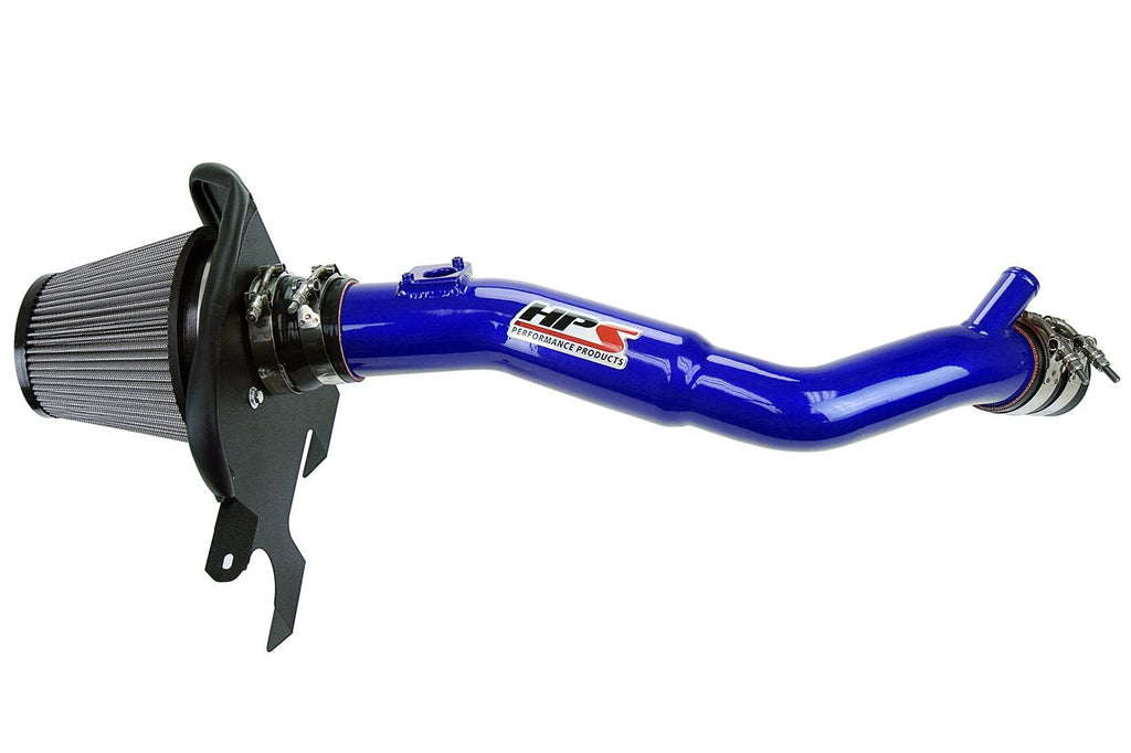HPS Shortram Air Intake Kit 2018-2019 Lexus RC300 2.0L Turbo, Includes Heat Shield, Blue