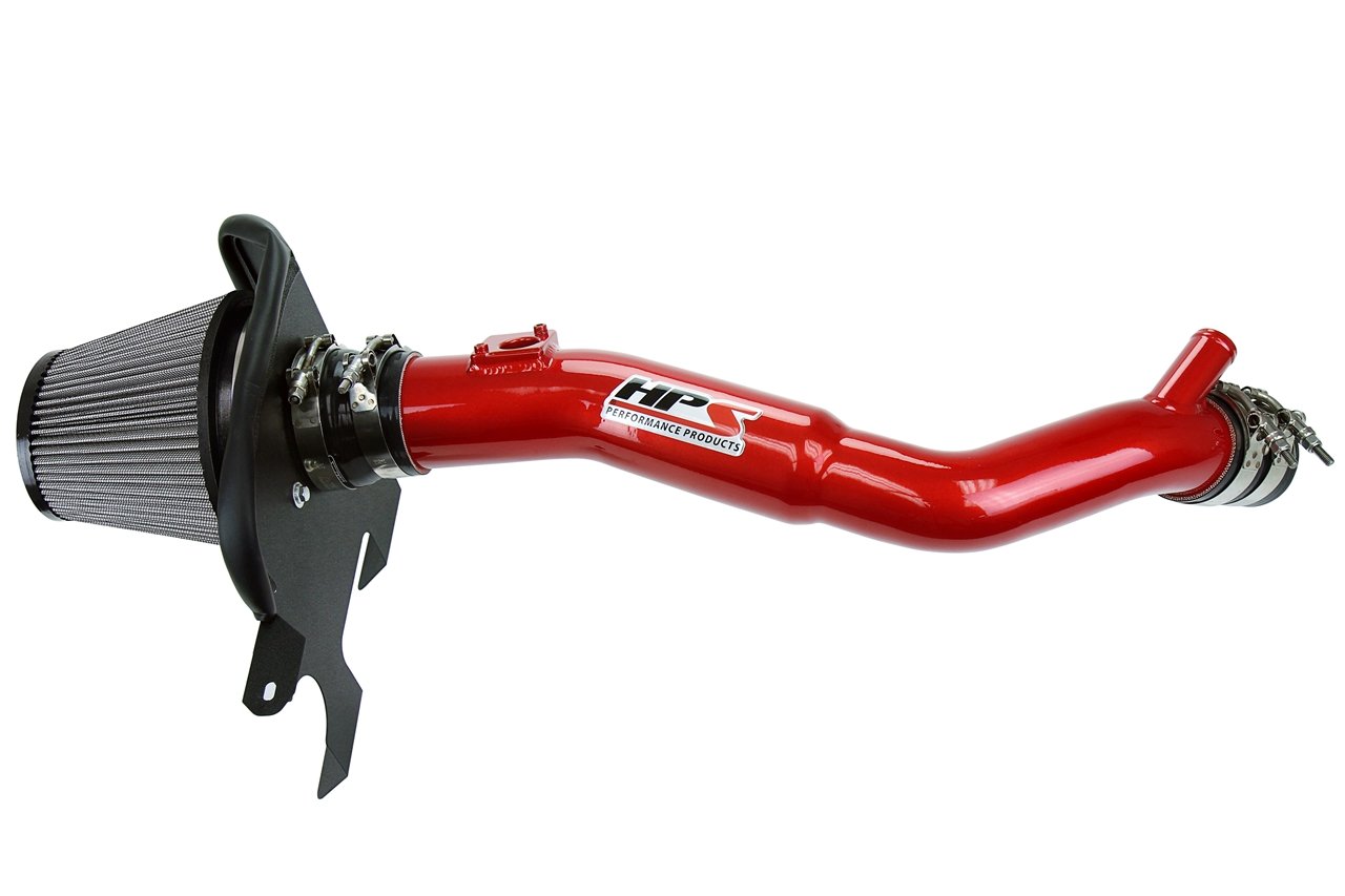 HPS Shortram Air Intake Kit 2018-2019 Lexus IS300 2.0L Turbo, Includes Heat Shield, Red