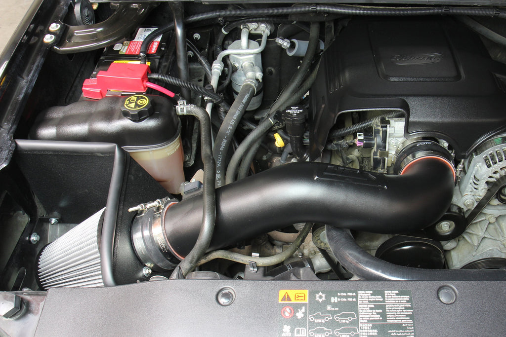 HPS Shortram Air Intake Kit 2009-2014 Cadillac Escalade 6.2L V8, Includes Heat Shield, Black