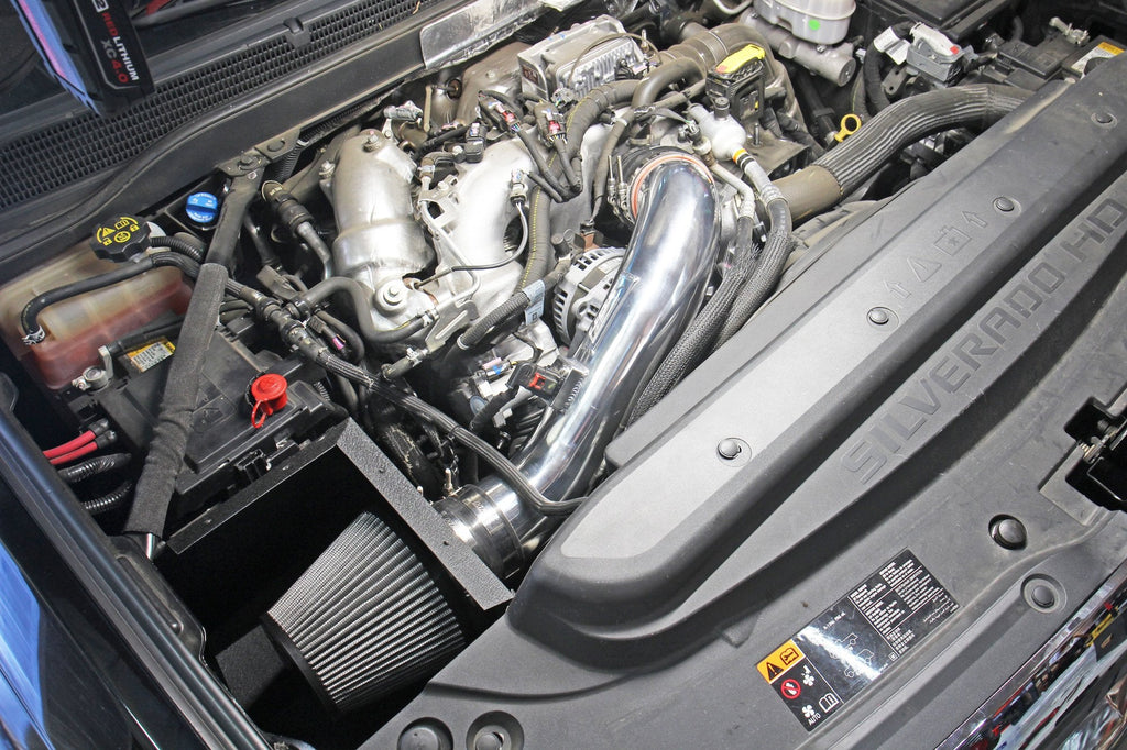 HPS Cold Air Intake Kit with Heat Shield Chevy 2017-2019 Silverado 3500 HD 6.6L V8 Duramax Diesel Turbo L5P