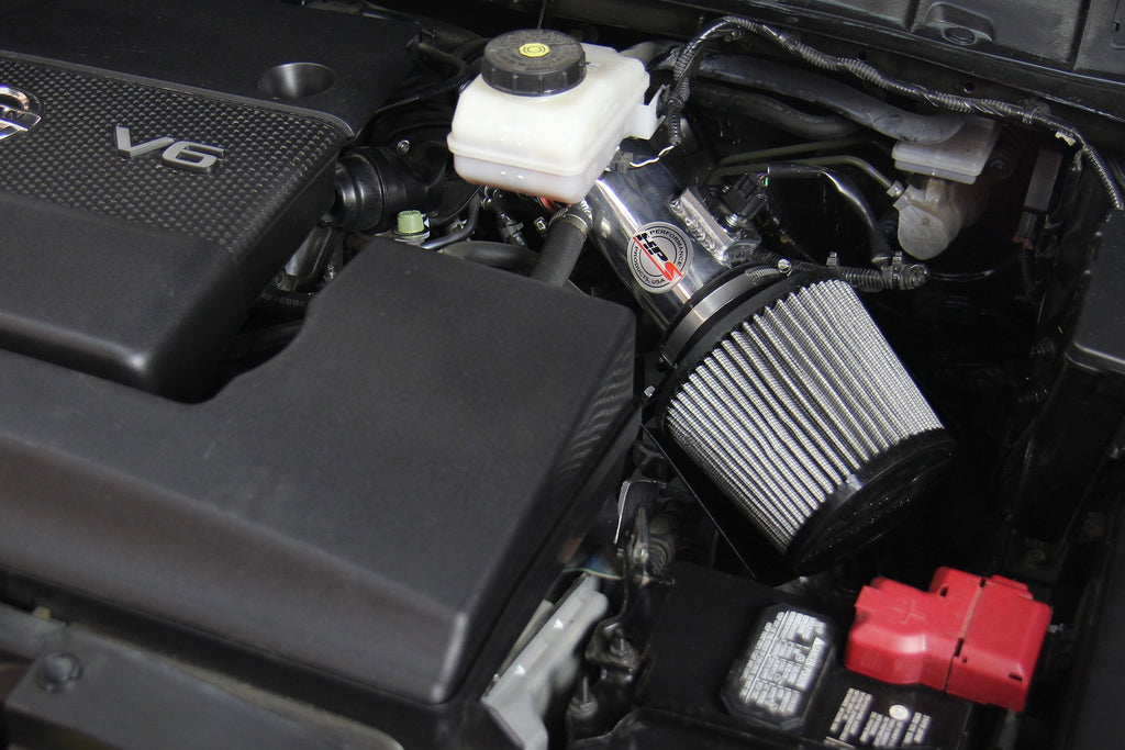 HPS Performance HPS Shortram Air Intake Kit 2013-2016 Nissan Pathfinder 3.5L V6, Includes Heat Shield, 827-680