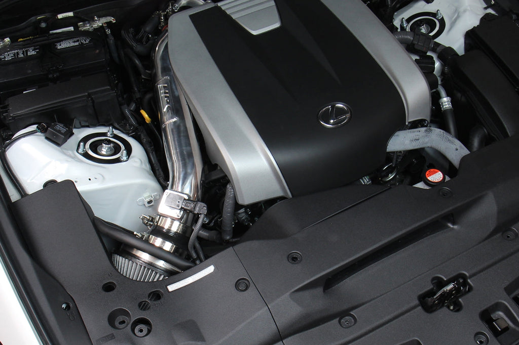 HPS Performance Air Intake Kit with Heat Shield, 2016-2025 Lexus RC300 3.5L V6, Black 827-682WB