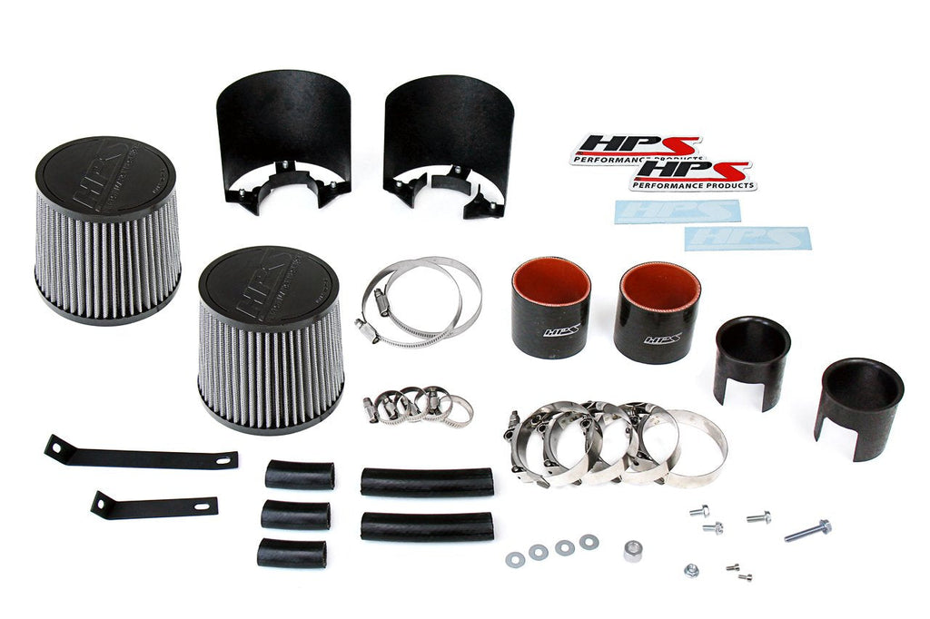 HPS Performance HPS Shortram Air Intake Kit Infiniti 2008-2013 G37 3.7L V6, Includes Heat Shield, 827-706