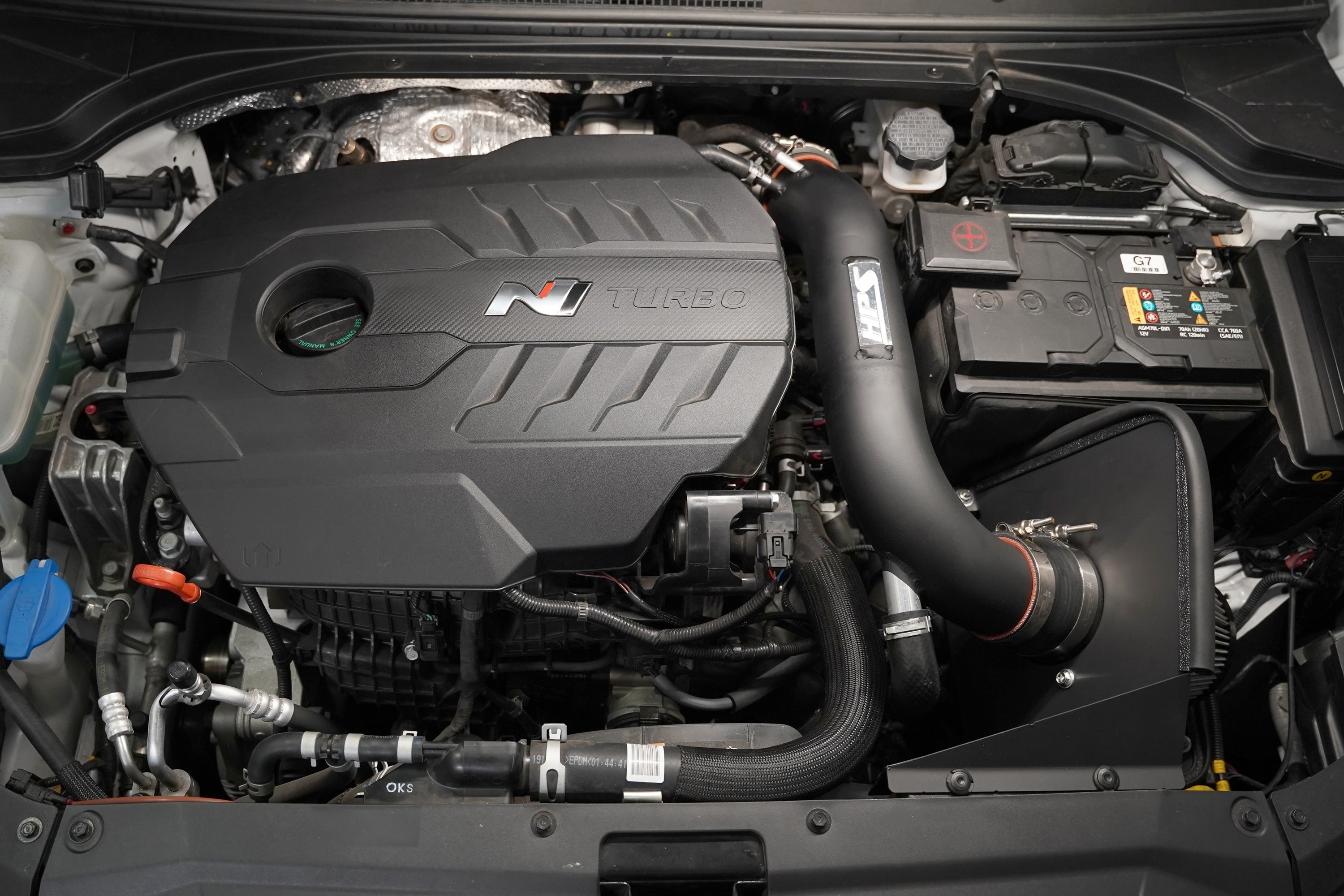 HPS Performance Air Intake Kit Hyundai 2022-2023 Kona N 2.0L Turbo, Includes Heat Shield, 827-721