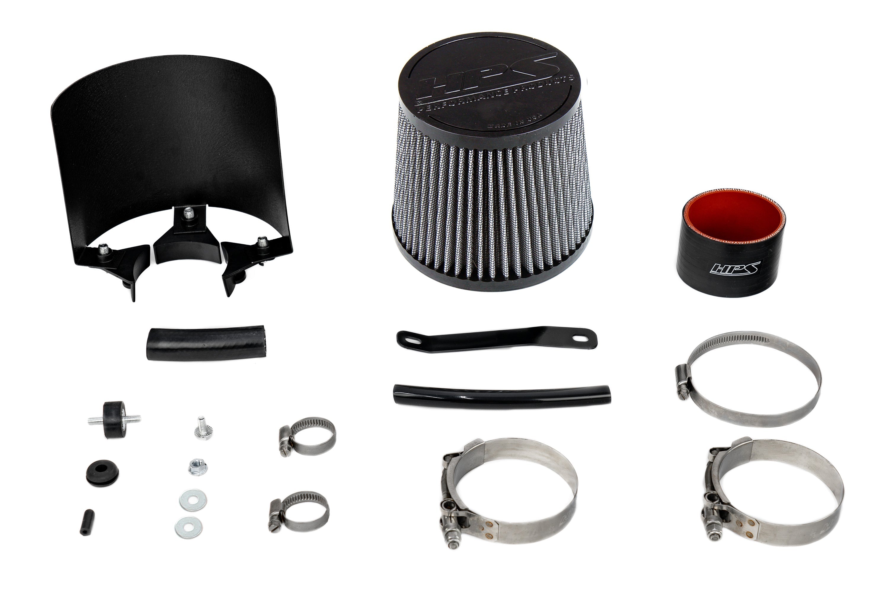 HPS Performance HPS Shortram Air Intake Kit 2002-2004 Honda CR-V 2.4L, Includes Heat Shield, 827-724