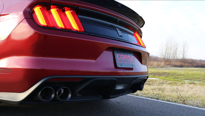 Corsa Performance 2016+ Ford Mustang GT350 3in Double X Pipe Exhaust (view 4)