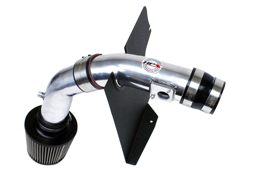 HPS Cold Air Intake Kit 2008-2014 Subaru WRX STI 2.5L Turbo, Converts to Shortram, Polish