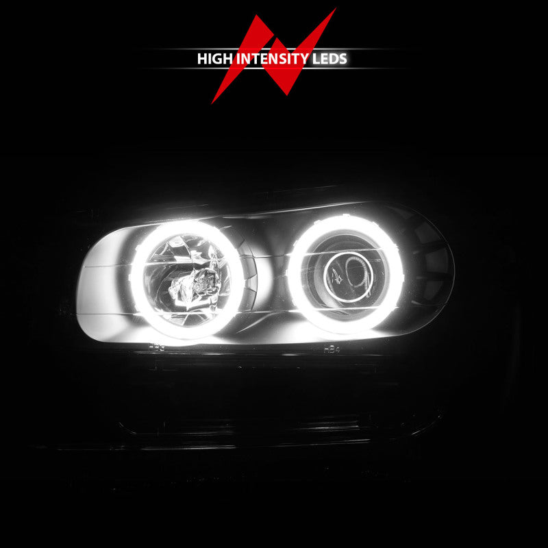 ANZO 02-09 Chevrolet Trailblazer (Will Not Fit 06-09 LT) Projector Headlights w/Halo Black Housing 111572