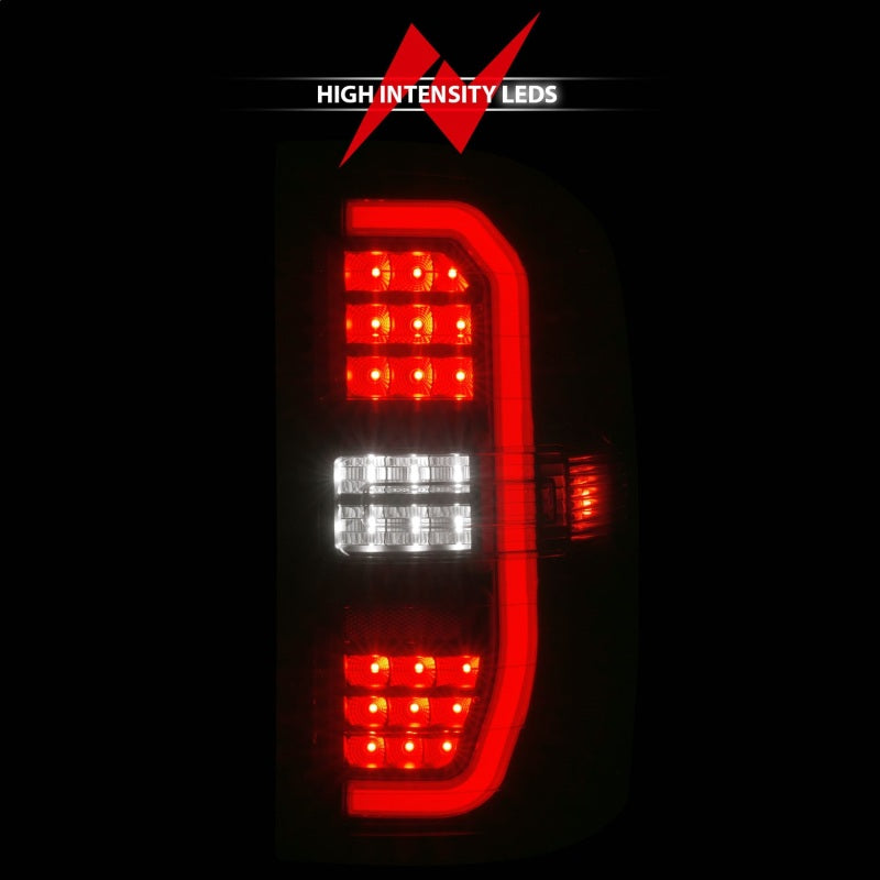 ANZO 14-18 GMC Sierra 1500 Full LED Taillights Black Housing Smoke Lens (w/C Light Bars) 311465