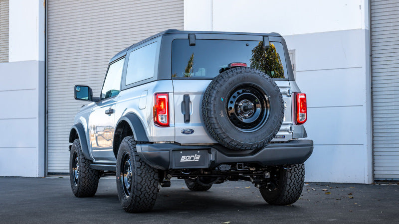 Borla 21-22 Ford Bronco 2.7L 2DR/4DR T-304 Stainless Steel Cat-Back S-Type Exhaust - Brushed 140902