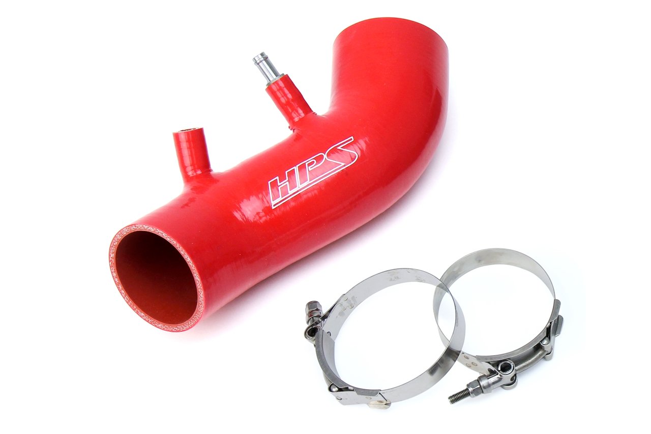 HPS Red Reinforced Silicone Post MAF Air Intake Hose Kit Acura 07-11 CSX Type-S (view 2)