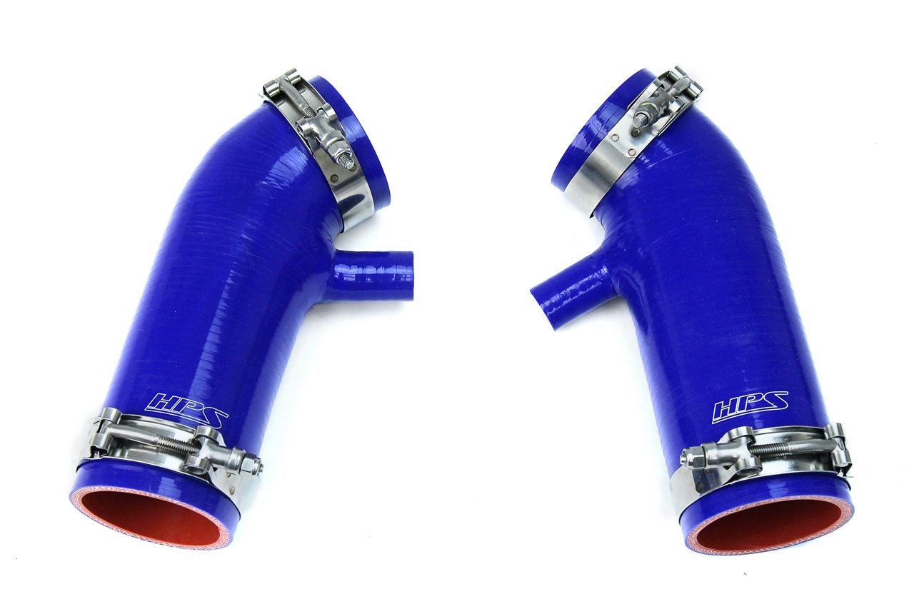 HPS Blue Reinforced Silicone Post MAF Air Intake Hose Kit Infiniti 08-14 G37 3.7L (view 2)