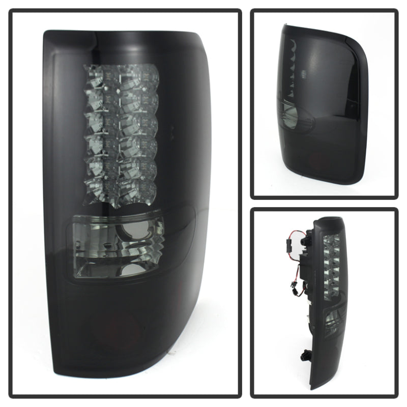 Spyder Ford F150 side 04-08 (Not Fit Heritage & SVT)LED Tail Lights Blk Smke ALT-YD-FF15004-LED-BSM 5078131
