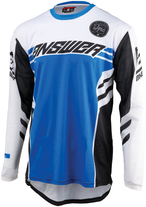 Answer 24 Arkon Nitrus Jersey Blue/Black/White Youth - Large 442617