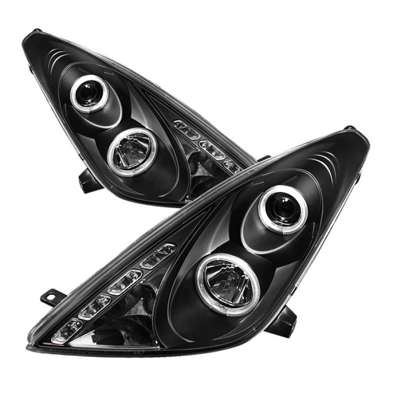 SPYDER Toyota Celica 00-05 Projector Headlights CCFL Halo DRL Blk PRO-YD-TCEL00-LED-CCFL-BK 5011824